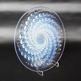 'Volutes' Art Deco opalescent and frosted glass plate - René Lalique Glass - Jeroen Markies Art Deco