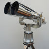 25x150 Fuji Meibo Naval/Marine Binoculars on Tripod Chromed Metal and Brass Full Working Order - Jeroen Markies Art Deco