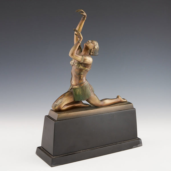 Art Deco Cold Painted Bronze Sculpture by Otto Hafenrichter - Jeroen Markies Art Deco 