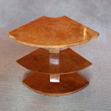 An Art Deco nest of tables by Harry & Lou Epstein in Walnut. Circa 1930