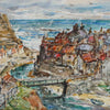 Rowland Henry Hill Staithes watercolour painting dated 1943