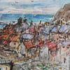 Rowland Henry Hill Staithes watercolour painting dated 1943