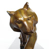 Tigre se Léchant la Latte - G Lavroff - Art deco bronze sculpture