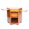 Art Deco, Satin Wood Veneer Hexagonal Library Table.