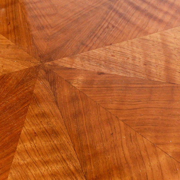 Art Deco, Satin Wood Veneer Hexagonal Library Table.