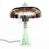 Art Deco Table Lamp - Mint Green Bakelite and Chrome - Jeroen Markies Art Deco
