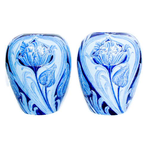 Pair of Moorcroft Florian Ware Tulip Vases