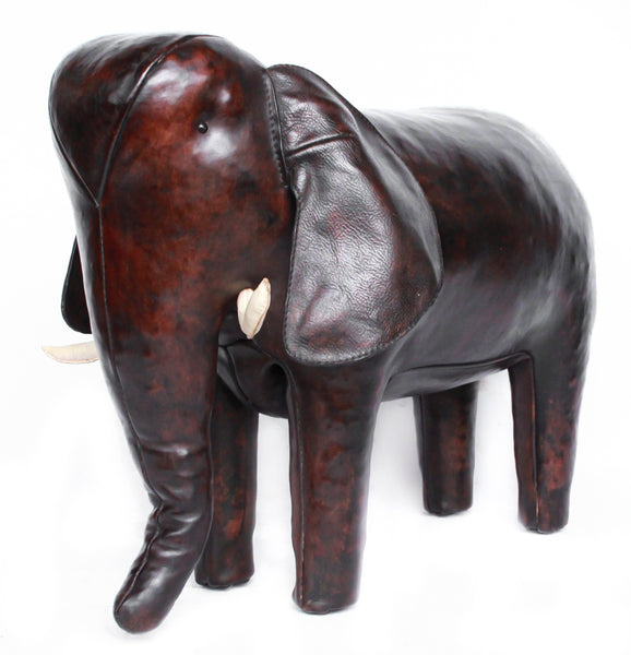 Leather Elephant Footstools
