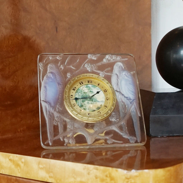 Inséparables Clock by René Lalique - René Lalique Glass -  Jeroen Markies Art Deco