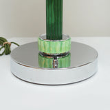 Pair of Green Bakelite and Chromed Metal Dome Lamps - Jeroen Markies Art Deco