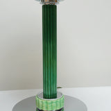 Pair of Green Bakelite and Chromed Metal Dome Lamps - Jeroen Markies Art Deco