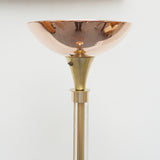 Vintage Copper and Brass Art Deco Uplighter Floor Lamp - Jeroen Markies Art Deco