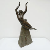 Pierre Le Faguays Bronze Sculpture ' In Flight' Signed Le Faguays French, Circa 1920 - Jeroen Markies Art Deco