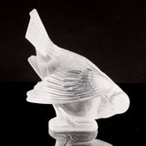 'Moineau Coquet' Rene Lalique Glass Bird Paperweight -Jeroen Markies Art Deco