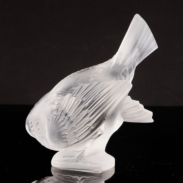 'Moineau Coquet' Rene Lalique Glass Bird Paperweight -Jeroen Markies Art Deco