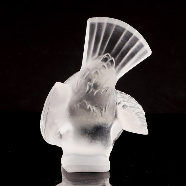 'Moineau Coquet' Rene Lalique Glass Bird Paperweight -Jeroen Markies Art Deco