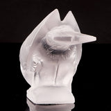 Moineau Timide R Lalique Glass Bird Paperweight - Jeroen Markies Art Deco