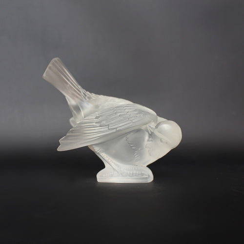 Lalique Moinot Coquet Art Deco glass bird at Jeroen Markies