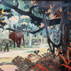 'Elephants in the Forest' Lacquer on Panel by Le Thy a Vietnamese Artist Original Vietnamese Art - Jeroen Markies Art Deco