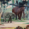 'Elephants in the Forest' Lacquer on Panel by Le Thy a Vietnamese Artist Original Vietnamese Art - Jeroen Markies Art Deco