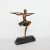 Pierre le Faguays Bacchante Dancer of Thyrsus Art deco sculpture