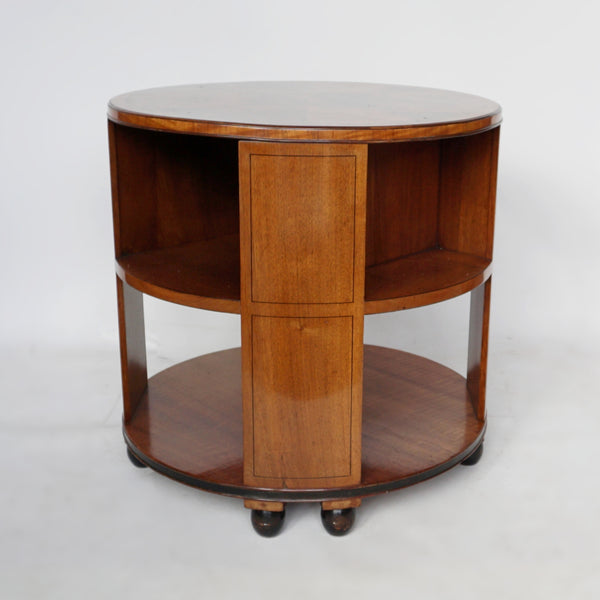 Vintage Art Deco Burr Walnut Library Table Jeroen Markies Art Deco
