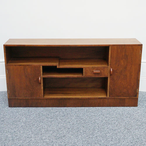 Art Deco Bookcase - Walnut - Mahogany - Jeroen Markies Art Deco Furniture
