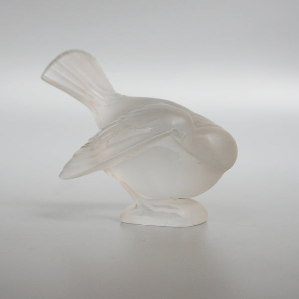 Moineau Coquet - Art Deco Glass Bird Paperweight - René Lalique Glass - Jeroen Markies Art Deco