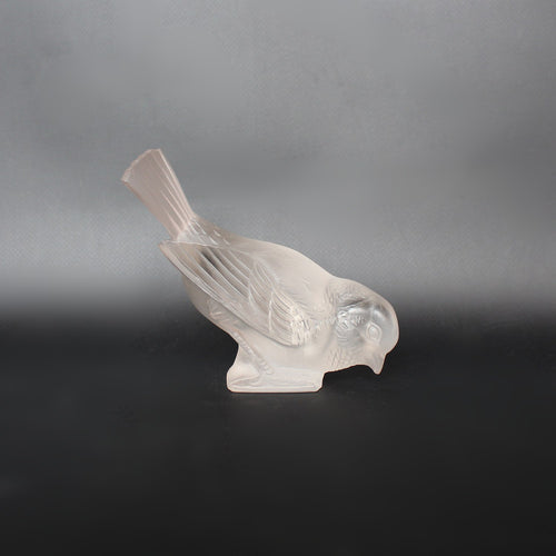 Art Deco Lalique glass bird Moinot Hardi at Jeroen Markies