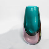 Ars Cenedese Lavender and Green Glass Vase