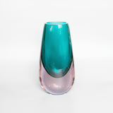Ars Cenedese Lavender and Green Glass Vase