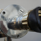 Vintage WW11 Naval/Marine Binoculars on chromed metal tripod - Jeroen Markies Art Deco