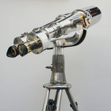 Vintage WW11 Naval/Marine Binoculars on chromed metal tripod - Jeroen Markies Art Deco