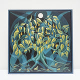Contemporary Pear Tree Painting On Oil Canvas by Vera Jefferson- Jeroen Markies Art Deco 