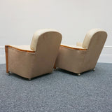 Vintage Pair of Art Deco Lounge Chairs by Maurice Adams Circa 1930 - Jeroen Markies Art Deco