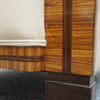 Art Deco Club Armchairs Vintage Art Deco Zebra Wood and Rosewood Cream Leather upholstery - Jeroen Markies Art Deco 