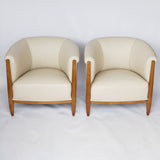 Pair of French Art Deco Tub Chairs Attributed to Paul Follot Jeroen Markies Art Deco