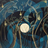 'Pear Orchard in the Moonlight' Contemporary Oil on Canvas Painting - Jeroen Markies Art Deco