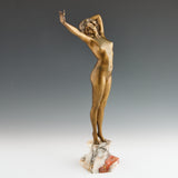 Vintage Are Deco Nude Bronze Sculpture by Paul Philippe Signed  - Jeroen Markies Art Deco