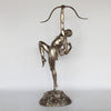 An Art Deco silvered bronze sculpture of Diana by Pierre le Faguays at Jeroen Markies