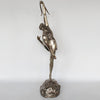 An Art Deco silvered bronze sculpture of Diana by Pierre le Faguays at Jeroen Markies