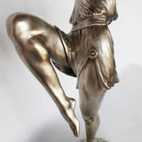 An Art Deco silvered bronze sculpture of Diana by Pierre le Faguays at Jeroen Markies
