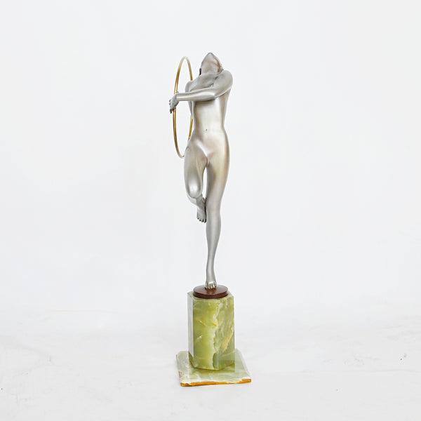 Hoop Dancer - Josef Lorenzl - Art deco bronze sculpture - Jeroen Markies Art Deco