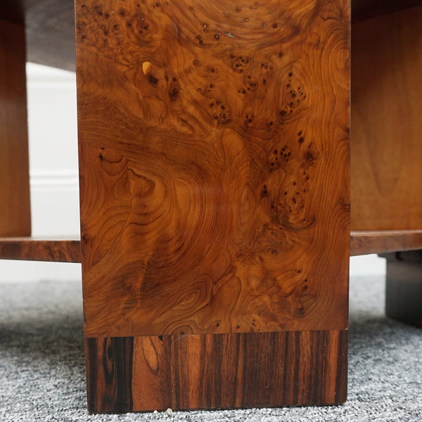 Vintage Yew Veneered Side Table by Waring & Gillows Ltd Circa 1930 - Jeroen Markies Art Deco