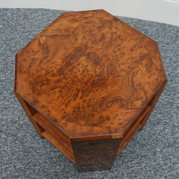 Vintage Yew Veneered Side Table by Waring & Gillows Ltd Circa 1930 - Jeroen Markies Art DecoVintage Yew Veneered Side Table by Waring & Gillows Ltd Circa 1930 - Jeroen Markies Art Deco