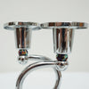 Art Deco Style Chromed Metal and Bakelite Candlesticks - Jeroen Markies Art Deco