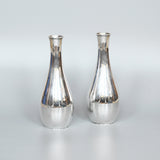 Pair of Silver Specimen Vases