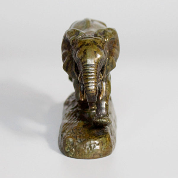 Elephant du Senegal - Antoine-Louis Barye – Art Deco Bronze - Jeroen Markies Art Deco