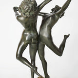 'Country Dance' Art Deco Bronze Sculpture by Colinet Jeroen Markies Art Deco