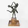 'Country Dance' Art Deco Bronze Sculpture by Colinet Jeroen Markies Art Deco